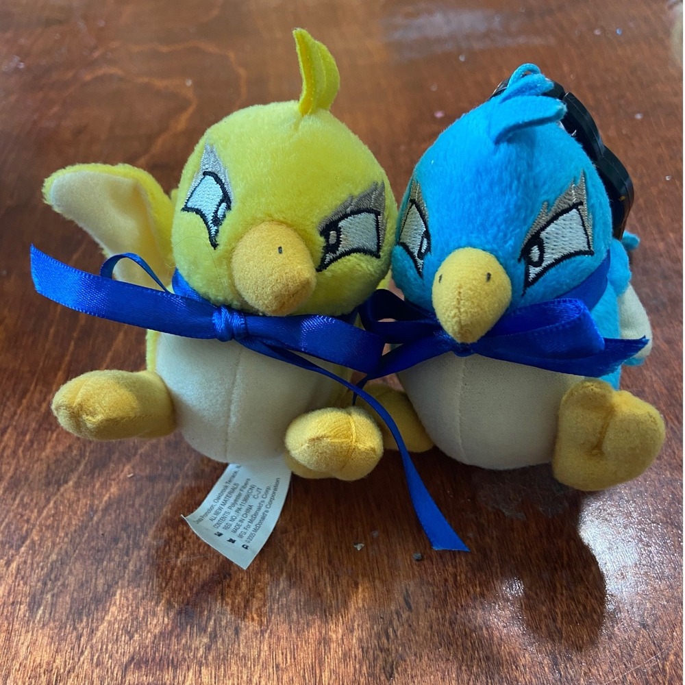 McDonalds pteri blue yellow Neopets Petpet Plush Clip On Toy Lot